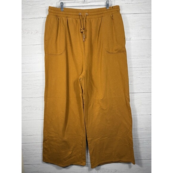 Savage X Fenty Brown Wide Leg Pull On Sweatpants Size XL Womens 16-18 Mens 41-43 - Picture 1 of 6